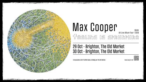 Poster: Max Cooper: 3D/AV Live, The Old Market, Oct 29