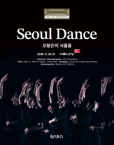 포스터: 서울춤, 예술의전당 오페라하우스, 11월 20일