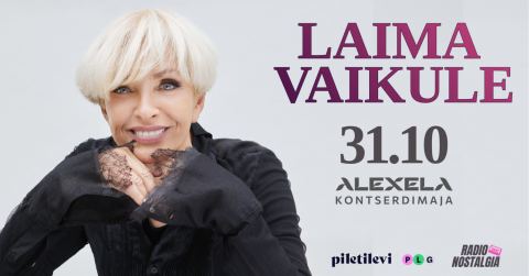 Plakat: Laima Vaikule, Alexela Kontserdimaja, 31. okt