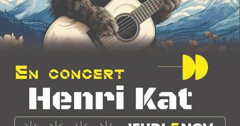 Affiche : concert Henri Kat, Café Montaigne, 5 nov.
