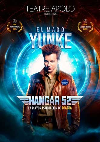 Cartel: Hangar 52 – Mago Yunke, Teatre Apolo, 8 oct