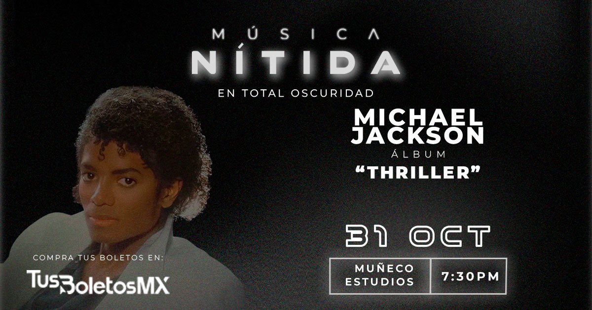 Cartel: Música Nítida: Michael Jackson "Thriller"
