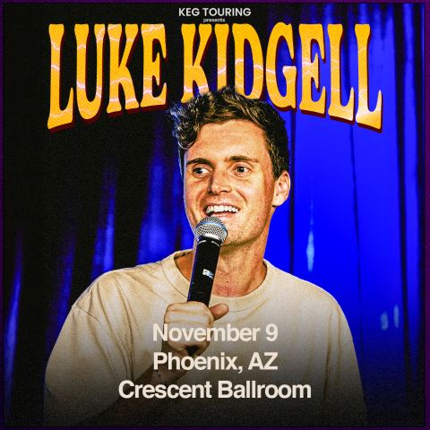 Poster: LUKE KIDGELL – LIVE IN THE USA, Crescent Ballroom, Nov 9