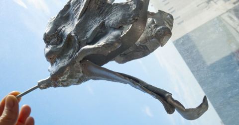 Plakat: Maria VMier. I follow the wind through the stone, Haus der Kunst, 26. Juni
