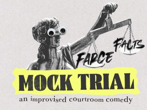 Poster: Mock Trial: An Improvised Courtroom Comedy, The White Rabbit Cabaret, Nov 4