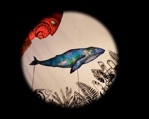 Affiche : La Baleine Tatouée - Compagnie du Bonjour, Maison Folie Moulins, 13 nov.