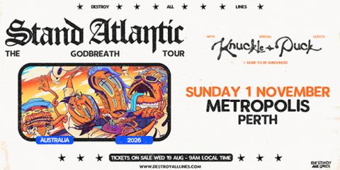 Poster: Stand Atlantic 'GODBREATH" Australian Tour, Metropolis Fremantle, Nov 1