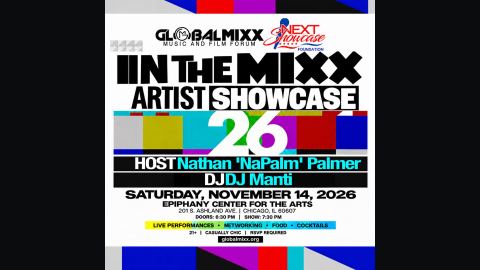 Poster: In the Mixx Artist Showcase, Epiphany Center for the Arts, Nov 14