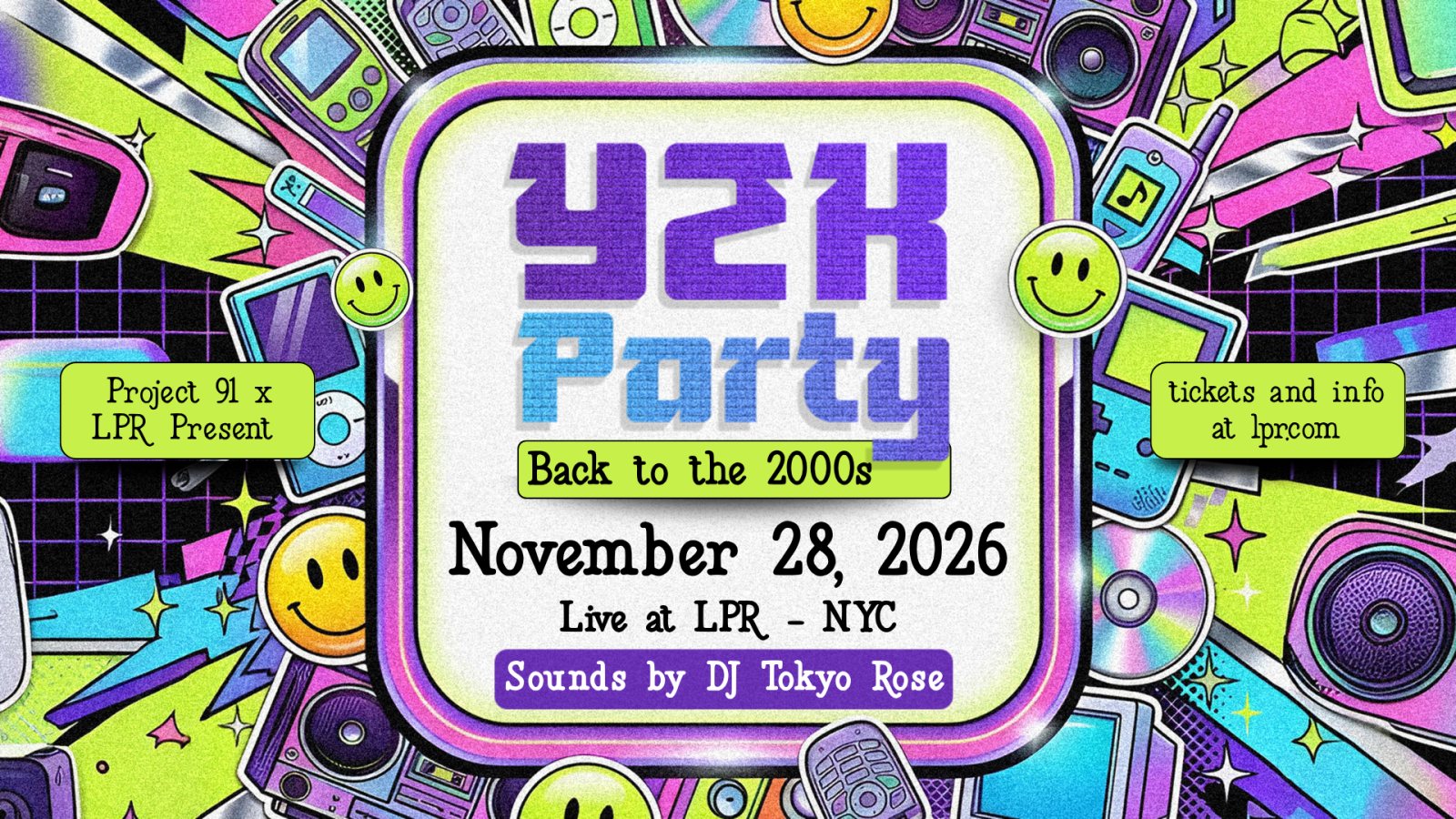 Poster: P91 + LPR Present Y2K Party