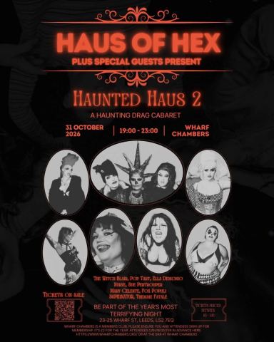 Poster: Haus of Hex Presents: Haunted Haus 2, Wharf Chambers, Oct 31