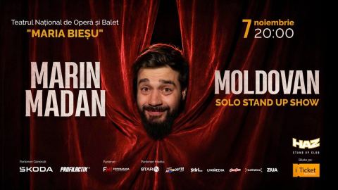 Afiș: Marin Madan. Moldovan., Teatrul Național de Operă și Balet „Maria Bieșu”, 7 nov.