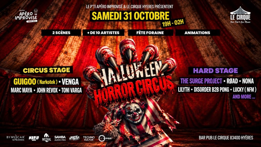 Affiche : HALLOWEEN HORROR CIRCUS