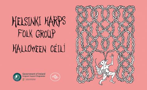 Juliste: Helsinki Harps Folk Group: Halloween Céili, Kulttuuritehdas Korjaamo, 31.10.