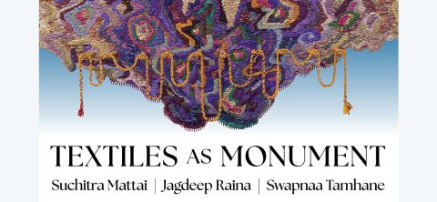 Poster: Textiles as Monument, Fowler Museum at UCLA, Aug 9