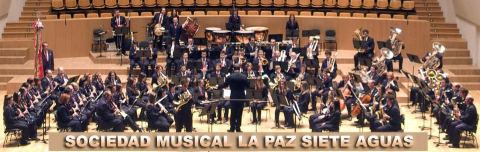 Cartel: Acto 75 aniversario – Sociedad Musical La Paz de Siete Aguas, Casa de la Música, 31 oct