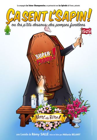 Affiche : Ca sent l’sapin !, La Comédie de Nîmes, 1 nov.