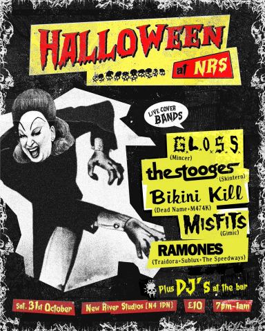 Poster: Disforia Vol.9 🎃Halloween party at New River Studios🎃, New River Studios, Oct 31