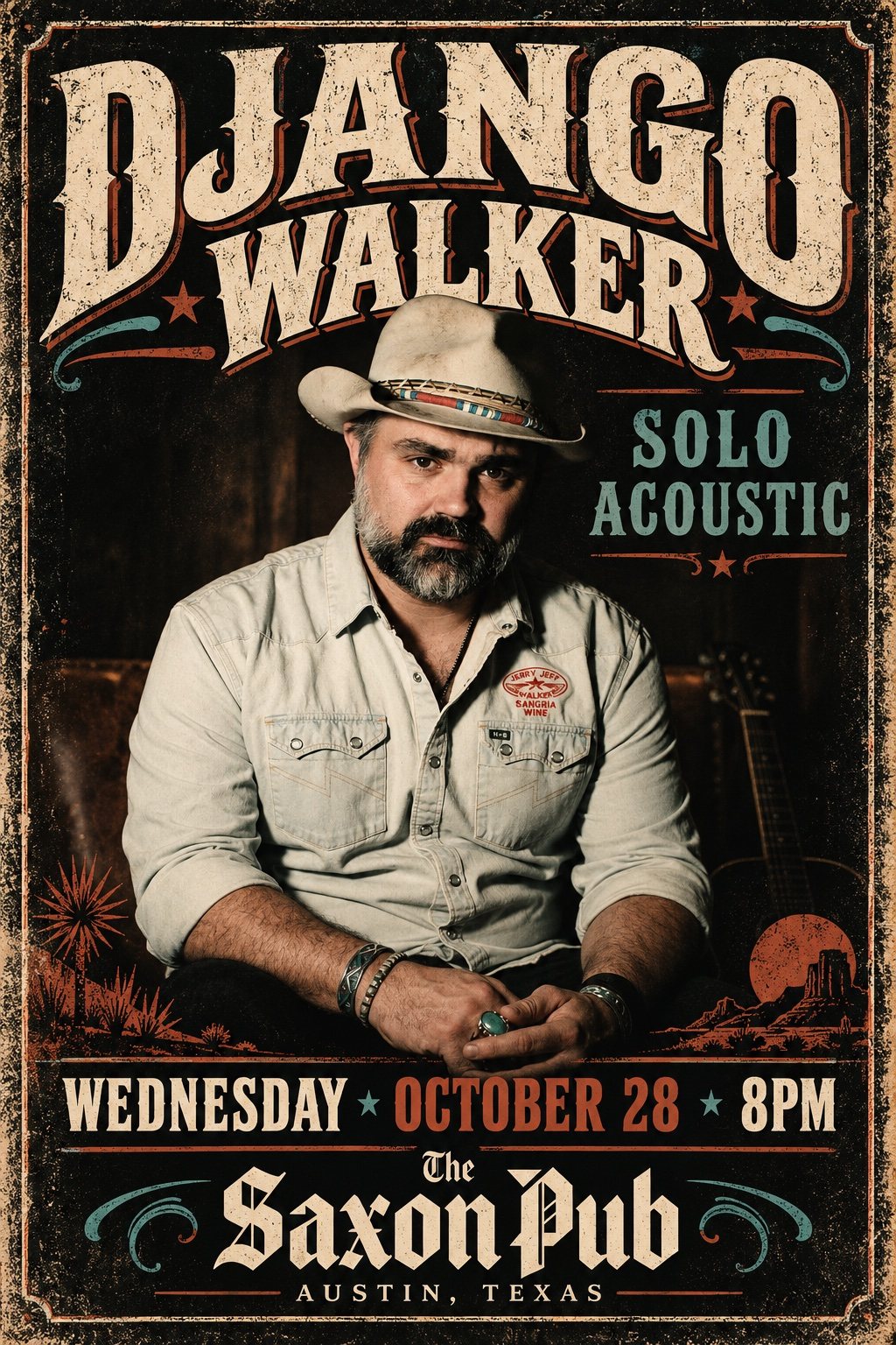 Poster: An Acoustic Evening with Django Walker