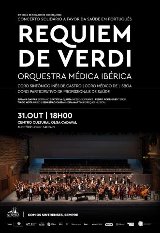Cartaz: Requiem de Verdi | Orquestra Médica Ibérica, Centro Cultural Olga Cadaval, 31/10