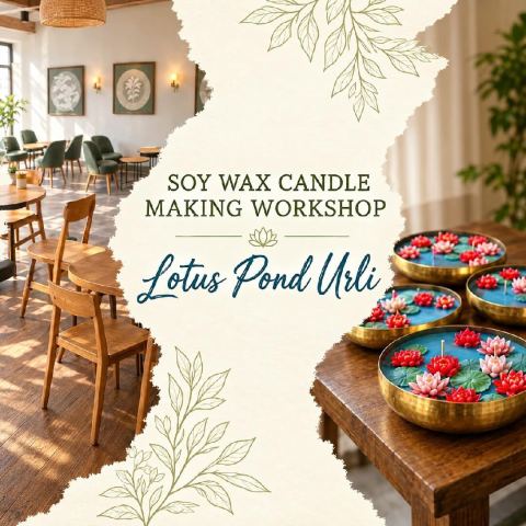 Poster: Soy Wax Candle Making- Lotus Urli Pond, Starbucks, Nov 1