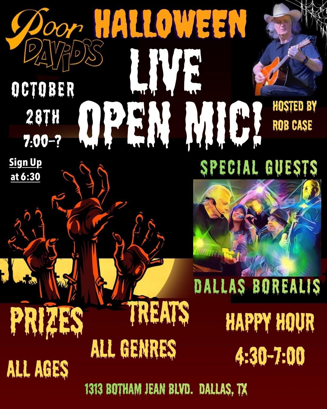 Poster: Poor David's Open Mic - Hosted by Rob Case