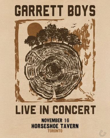 Poster: The Garrett Boys, Horseshoe Tavern, Nov 16