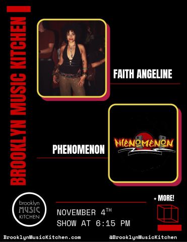 Poster: Phenomenon, Brooklyn Music Kitchen, Nov 4