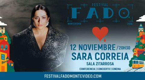 Poster: Festival de Fado – Sara Correia, Sala Zitarrosa, Nov 12