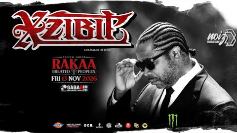 Αφίσα: XZIBIT LIVE IN ATHENS!, Gagarin 205, 13 Νοε