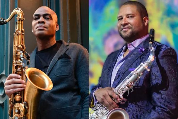 Poster: Tenor Titans! The Wayne Escoffery & Jimmy Greeen Quintet featuring Buster Williams & Lenny White