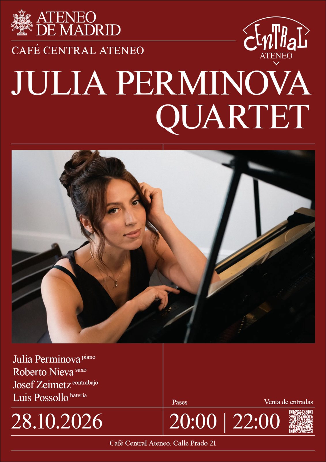 Poster: JULIA PERMINOVA QUARTET