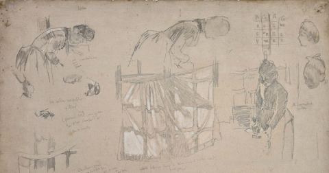 Poster: Lines of Enquiry: Drawings from the collection, Leeds Art Gallery, Apr 21