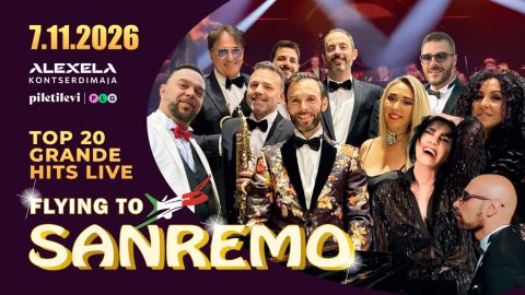 Poster: Flying to SANREMO, Alexela Kontserdimaja, Nov 7