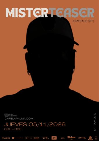 Cartel: SLIME NIGHT FEAT. MISTER TEASER, Café La Palma, 5 nov