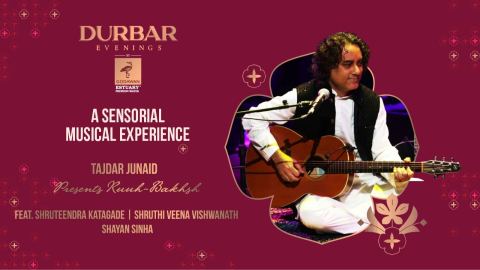 Poster: Durbar Evenings by Godawan Estuary Water | Tajdar Junaid ft. Ruuh Bakhsh, Ballroom, Oct 31
