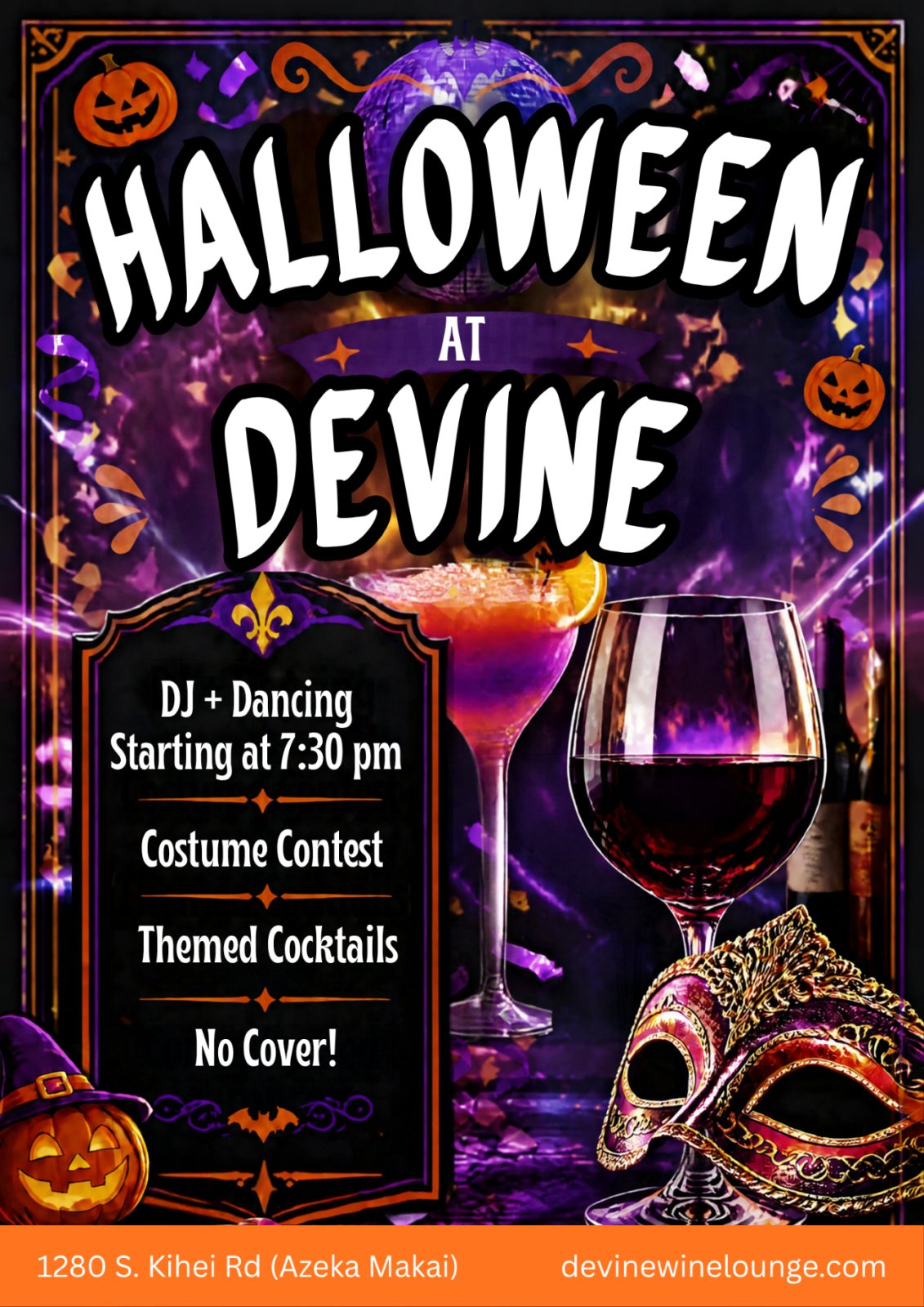 Poster: A deVine Halloween Dance Party!