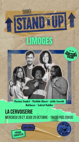 Poster: Stand Up Cervoiserie, La Cervoiserie Limoges, Oct 29