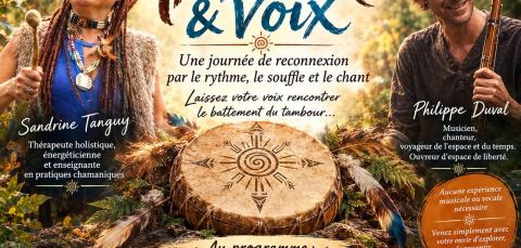 Affiche : Tambours et Voix, Térénergies, 25 oct.