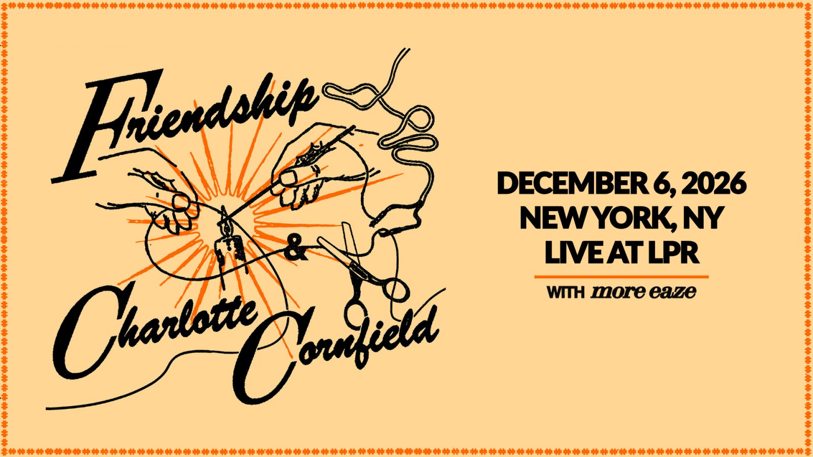 Poster: Friendship & Charlotte Cornfield