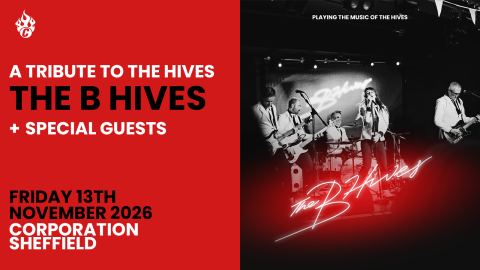 Poster: The B Hives | Performing music of The Hives, Corporation, Nov 13