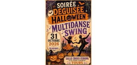 Poster: Soirée déguisée multiswing d'Halloween, Europa crous allée Thierry d'Argenlieu 37000 Tours, Oct 31