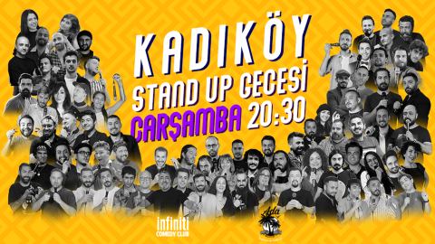Afiş: Kadıköy Stand Up Gecesi Çarşamba 20:30, Infiniti Comedy Club, 28 Eki