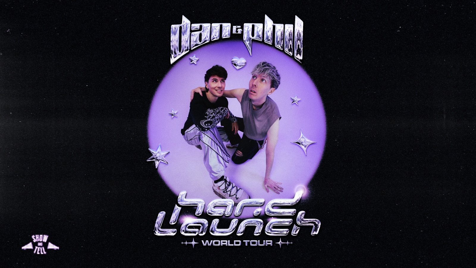 Poster: Dan and Phil: Hard Launch World Tour