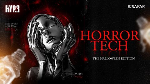 Poster: Horror Tech, HYP3 Nightclub, Nov 1