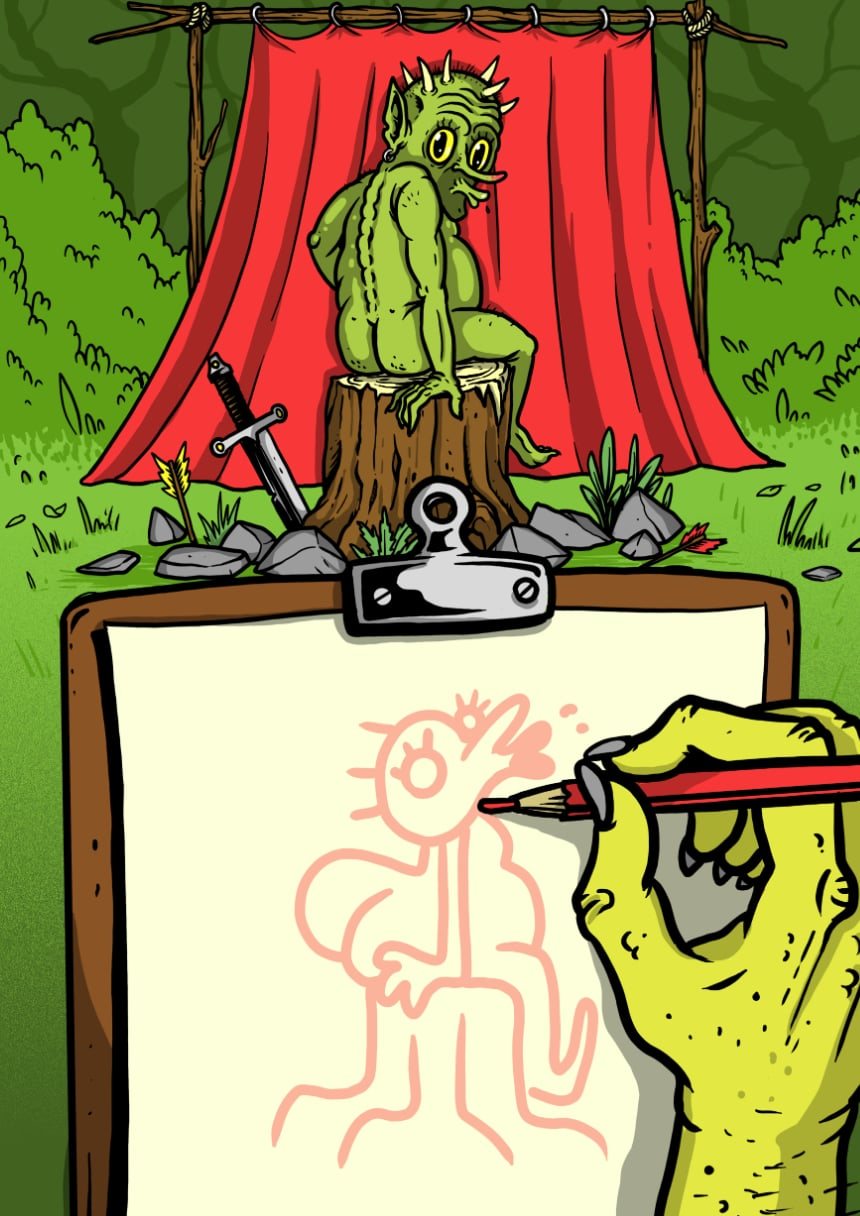 Poster: Monster Life Drawing