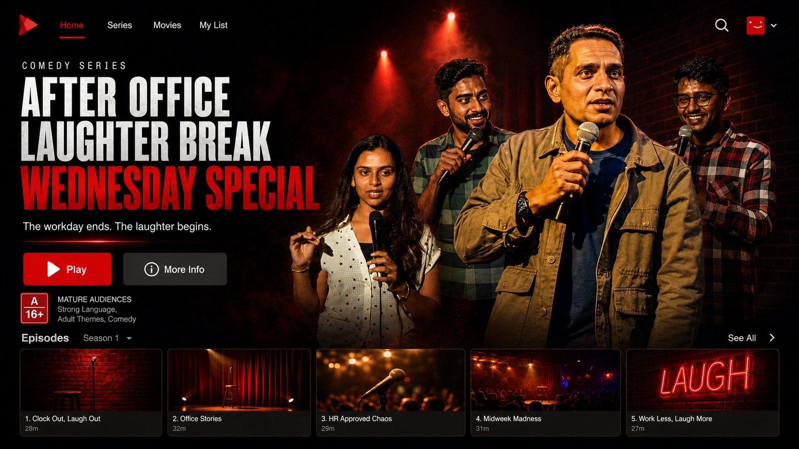 Poster: Wednesday Comedy Special | Midweek Laughter Break