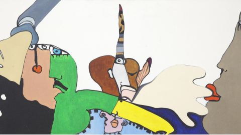 Poster: Huguette Caland: A Life in a Few Lines, Hammer Museum, Sep 27