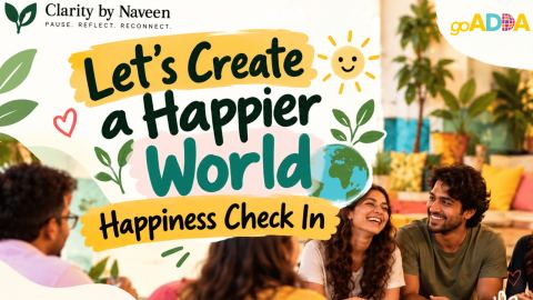 Poster: Happiness Check In, goSTOPS PLUS Gurugram, Nov 1