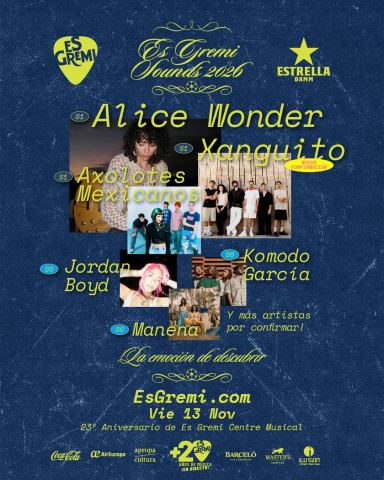 Poster: Es Gremi Sounds 2026 - La emoción de descubrir, Sala Zero, Nov 13