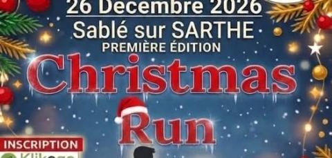 Affiche : CHRISTMAS RUN - 1ère Édition à Sablé-sur-Sarthe, Mairie de Sablé-sur-Sarthe, 26 déc.